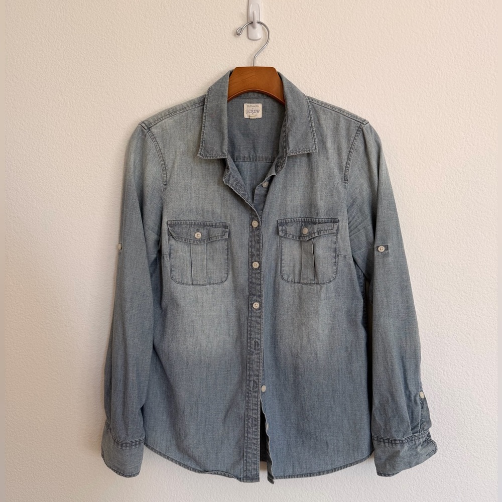 J.Crew Casual Denim Button-Up Shirt
